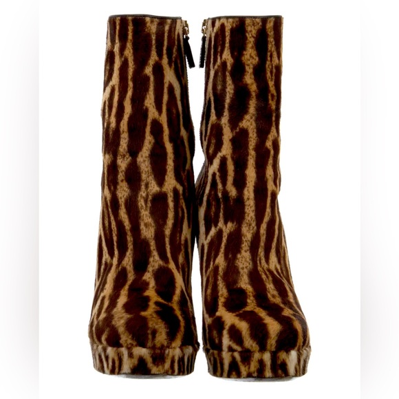 Gucci Calf hair leopard print booties size 38 - Picture 3 of 6